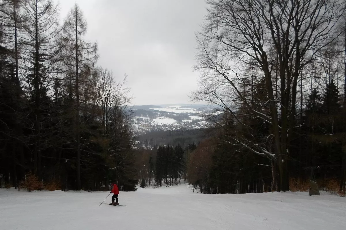 Skigebiet Sebnitz - Piste am Buchberglift