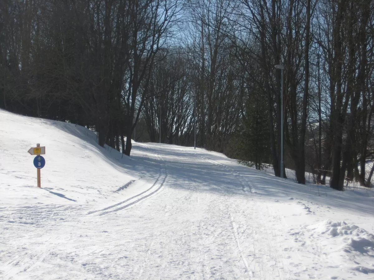 Start der Loipe bei Loucna im Zechengrund