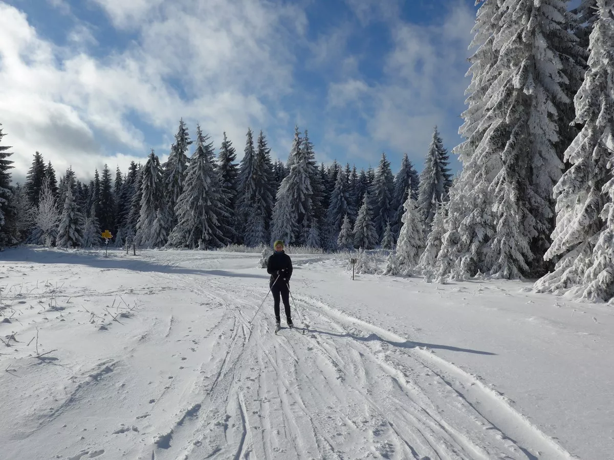 Traumhafte Winterlandschaft bei Pernink / Abertamy