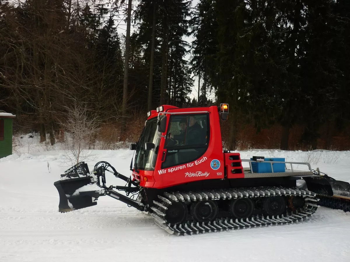 Mit dem Pistenbully unterwegs