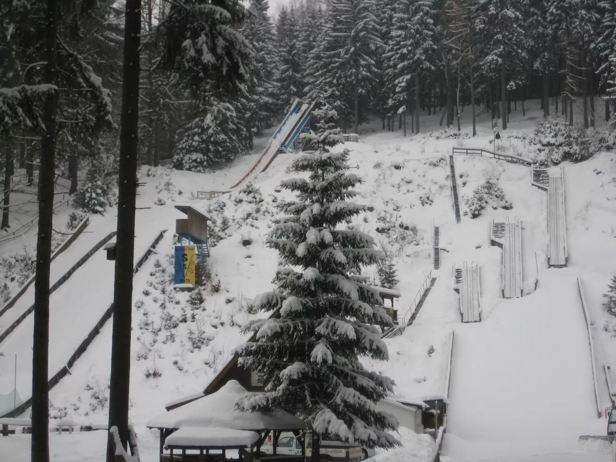 Skisprungschanzen im Greifenbachtal bei Geyer (Eric-Frenzel-Schanzen)