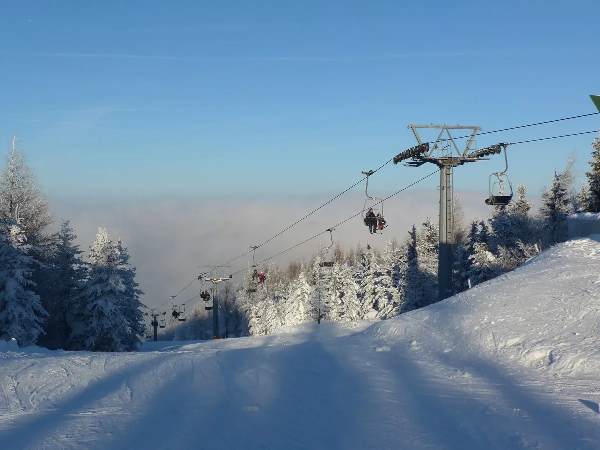 Skigebiet Telnice mit Sessellift