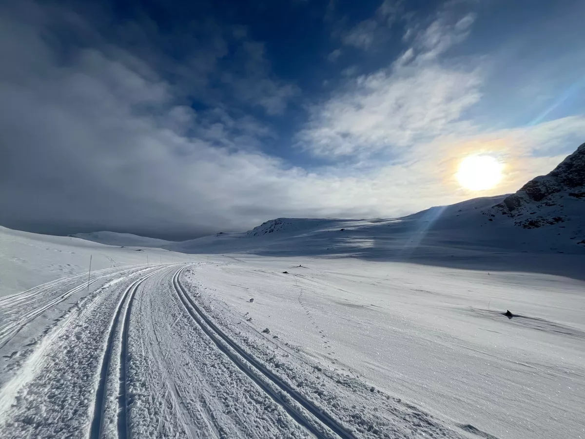 Loipengebiet Høvringen nahe Smuksjøseter Fjellstue am Rondane-Gebirge