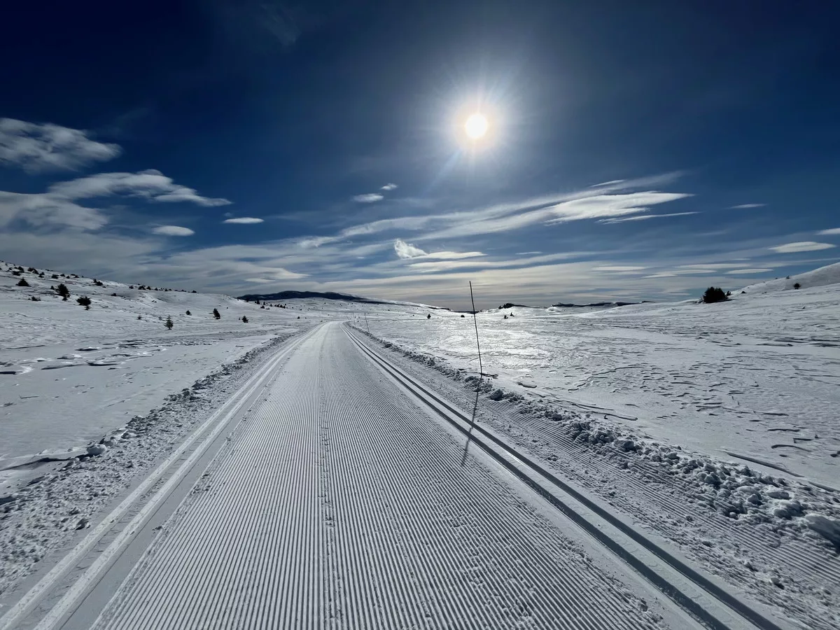 Loipe südlich von Skei im Fjell
