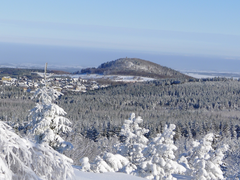 Blick vom Kahleberg auf Altenberg