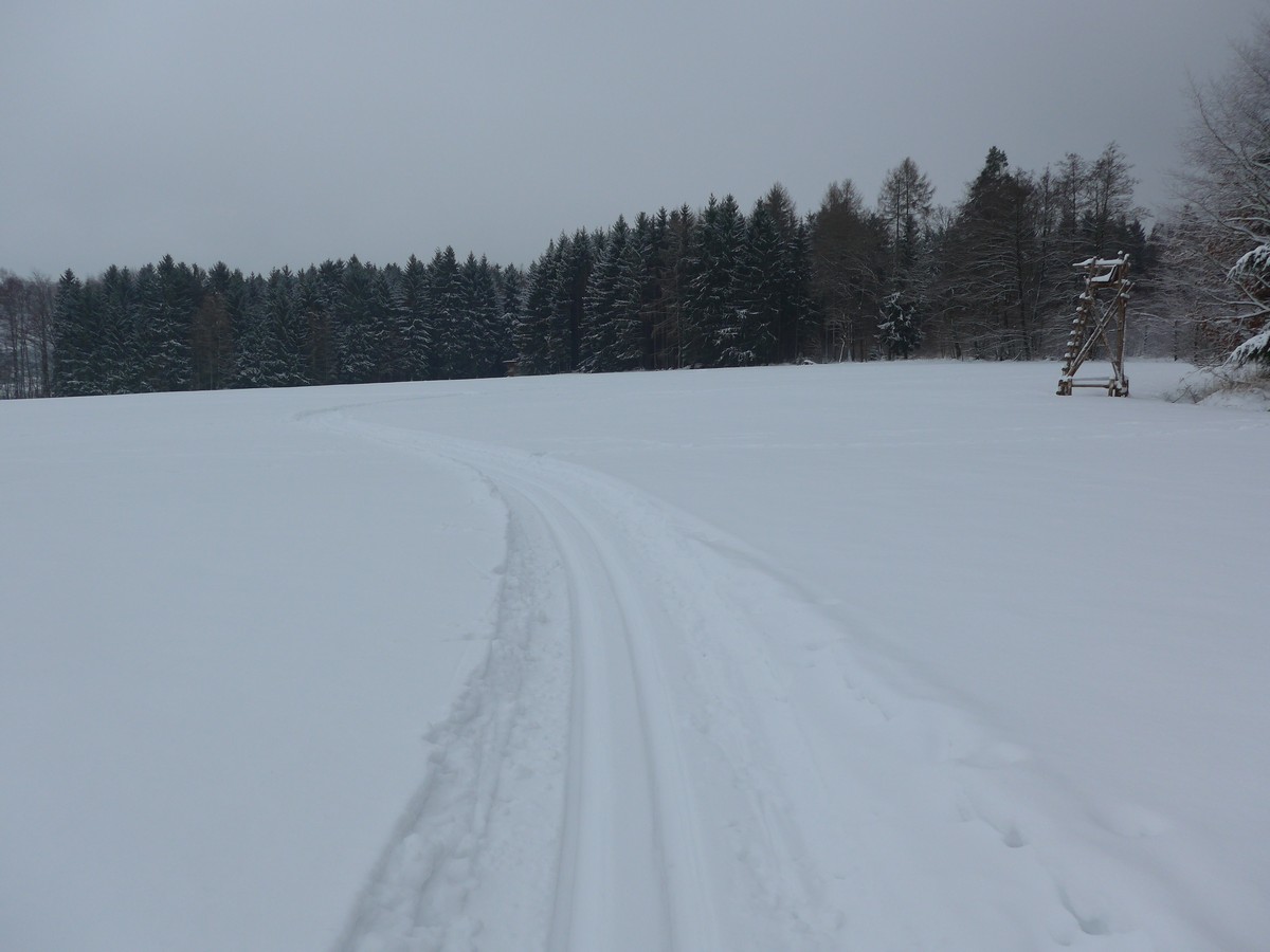 Loipe Augustusburg nahe Hotel am Kunnerstein