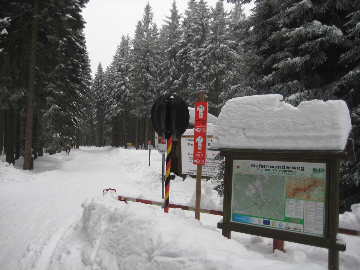 Grenzübergang Himmelswiese bei Breitenbunn / Halbemeile