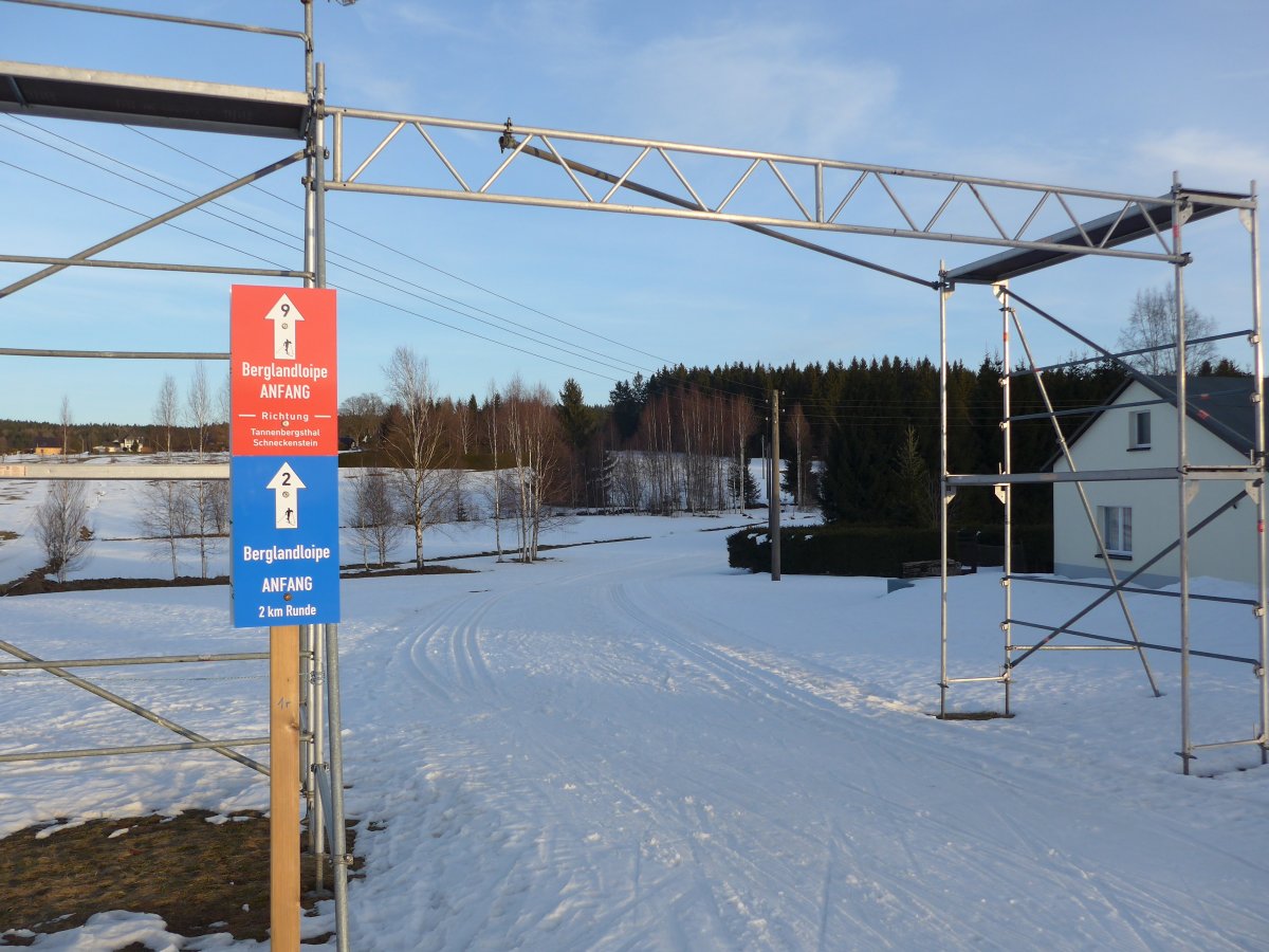 Startpunkt Berglandloipe Hammerbrücke