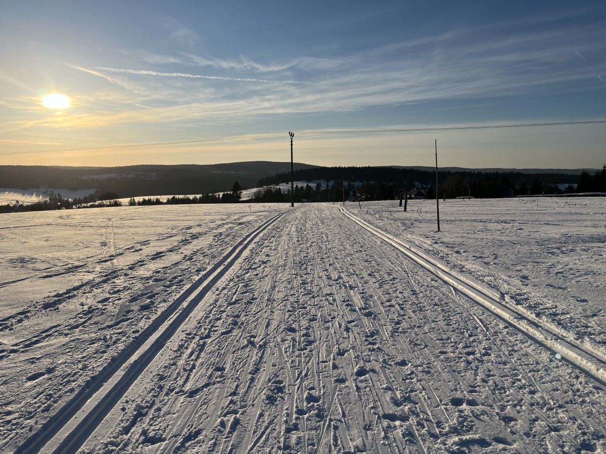 Loipe oberhalb von Horni Blatna