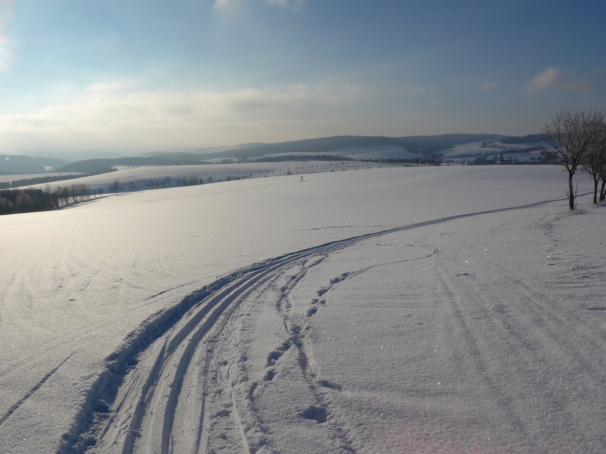 Loipe rund um Cämmerswalde oberhalb von 