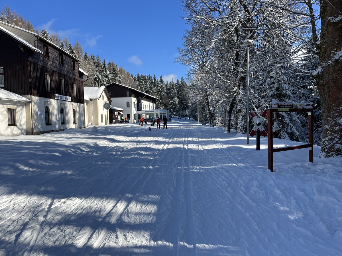 Skibahnhof Neuhermsdorf an der Bahndammloipe