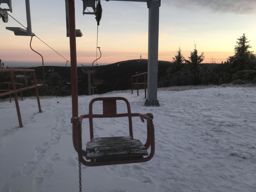 1er Sessellift am Kleinen Fichtelberg - seit Jahren nicht mehr in Betrieb