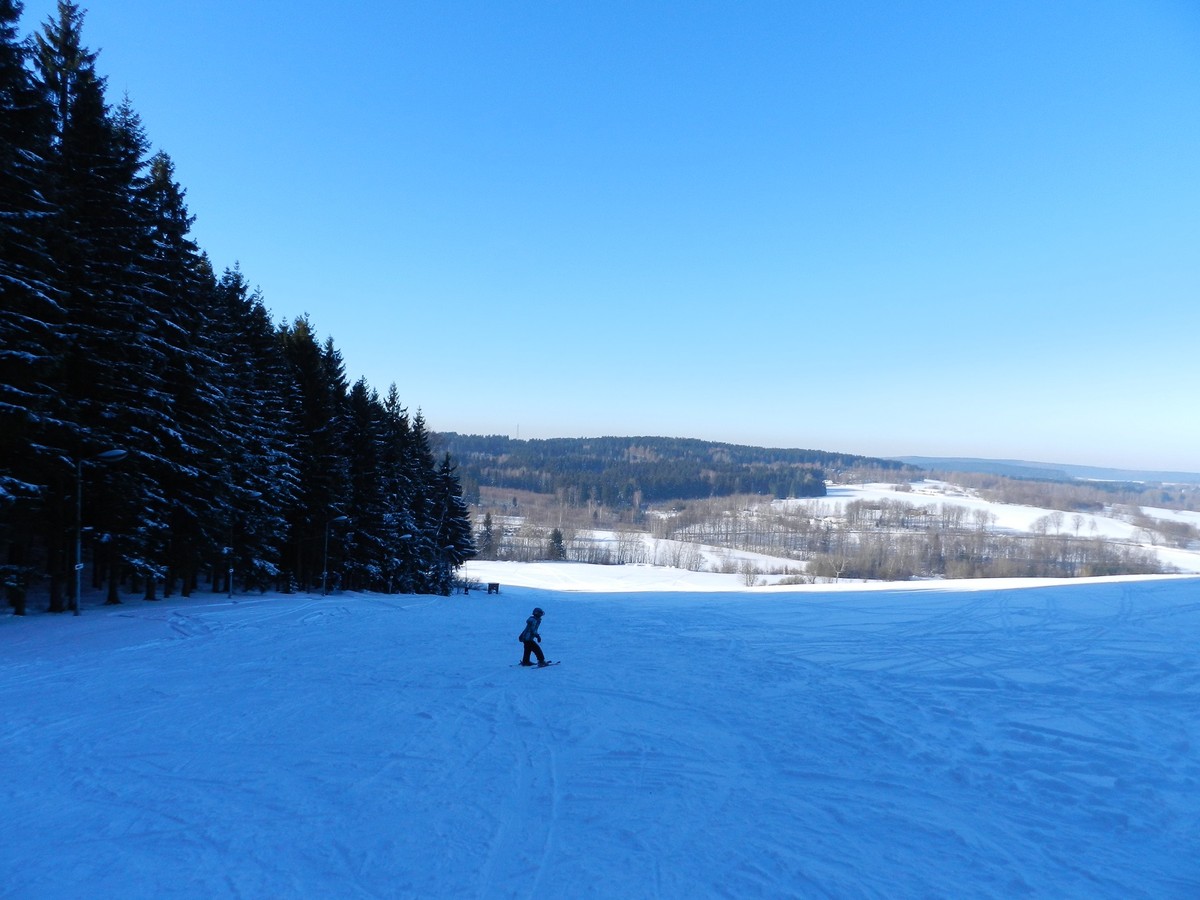 Blaue Skipiste Zschorlau