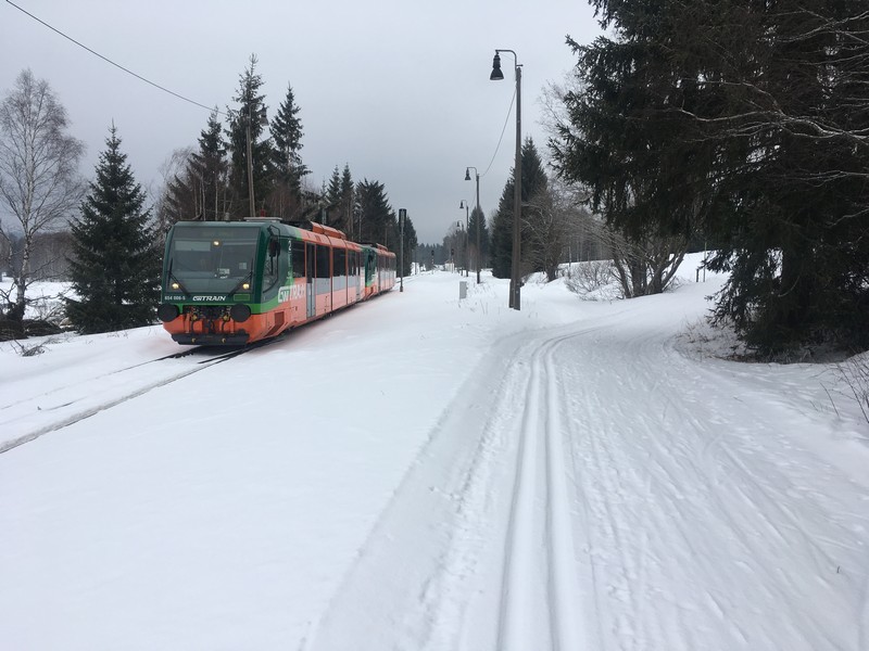 Zugeinfahrt bei Nove Udoli