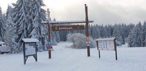 Loipeneinstieg Carlsfeld Kammloipe