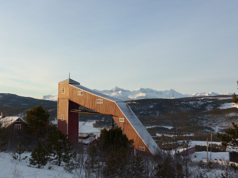 Blick vom Schaubergwerk ins Rondane-Gebirge