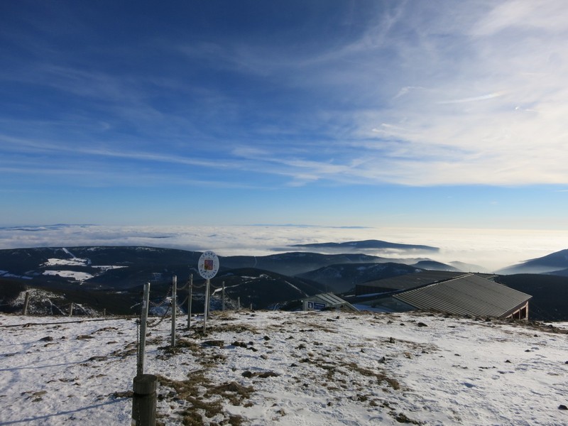 Panoramablick auf der Schneekoppe