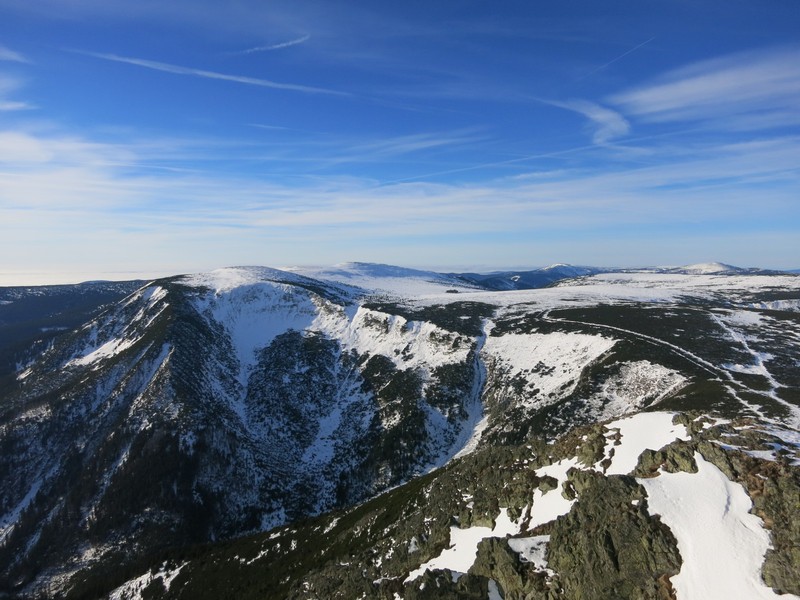 Panoramablick auf der Schneekoppe